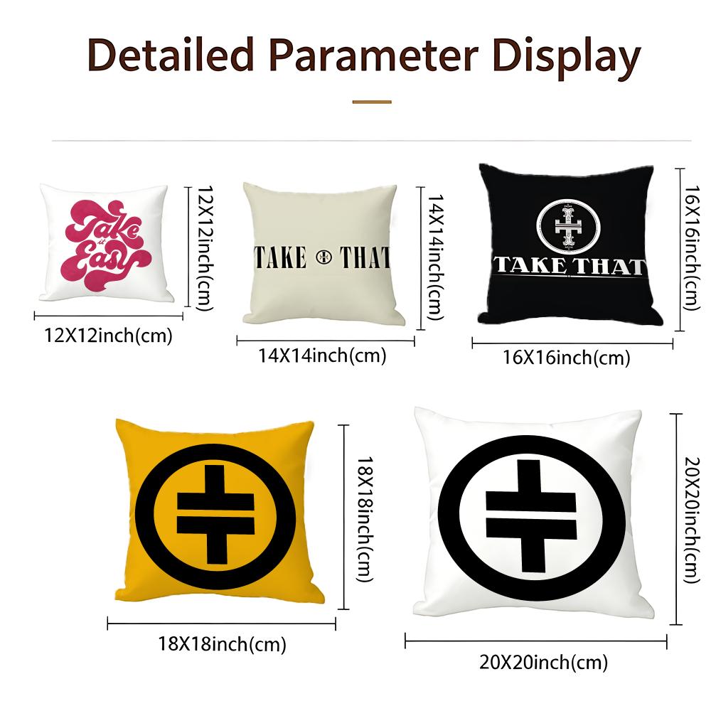 Pop Take That Cushion Cover Cushion Cover Set 4Pcs 50X50 45X45 40X40 Pillowcase Decorative Sofa Home Decor