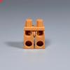 Non-Toxic Moc Bricks Brown Color Series Earth Tones Body Part Legs Combined Pants 4Cm Figure Assembles Particles Building Blocks Toys