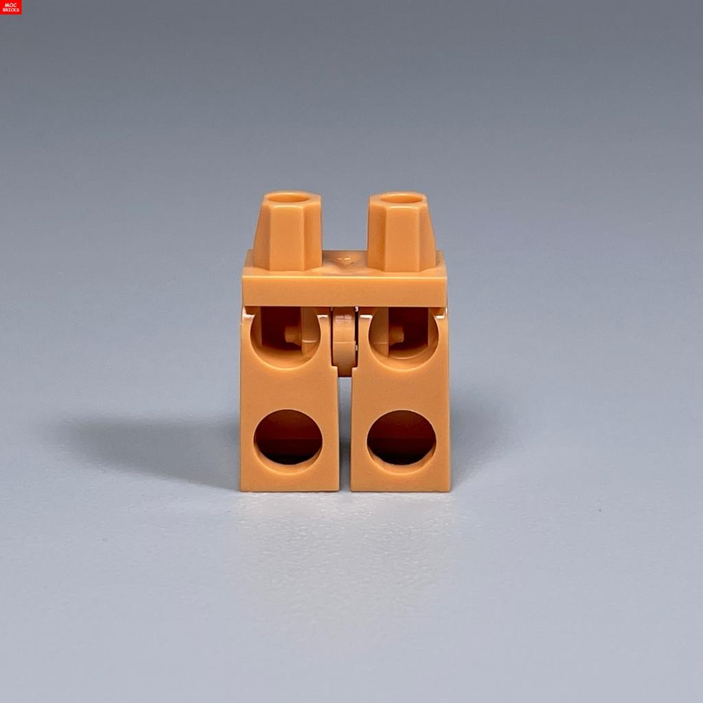 Non-Toxic Moc Bricks Brown Color Series Earth Tones Body Part Legs Combined Pants 4Cm Figure Assembles Particles Building Blocks Toys