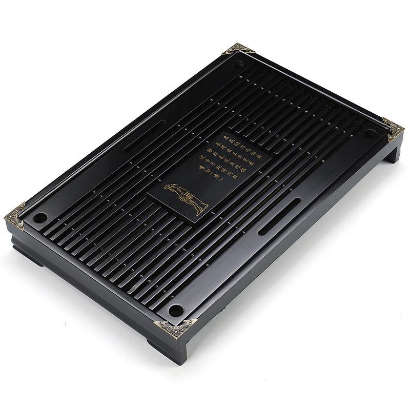 Шанци Поднос для чая из массива дерева с ящиком