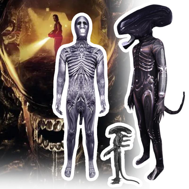 Alien Cosplay Romulus Xenomorph Predator Jumpsuit Adult Kids Costumes Bodysuits