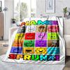 Custom Name Sprunki Theme Printed Blanket - Perfect for Couch, Bed, Travel & Outdoor Use | Machine Washable, Cozy & Durable.