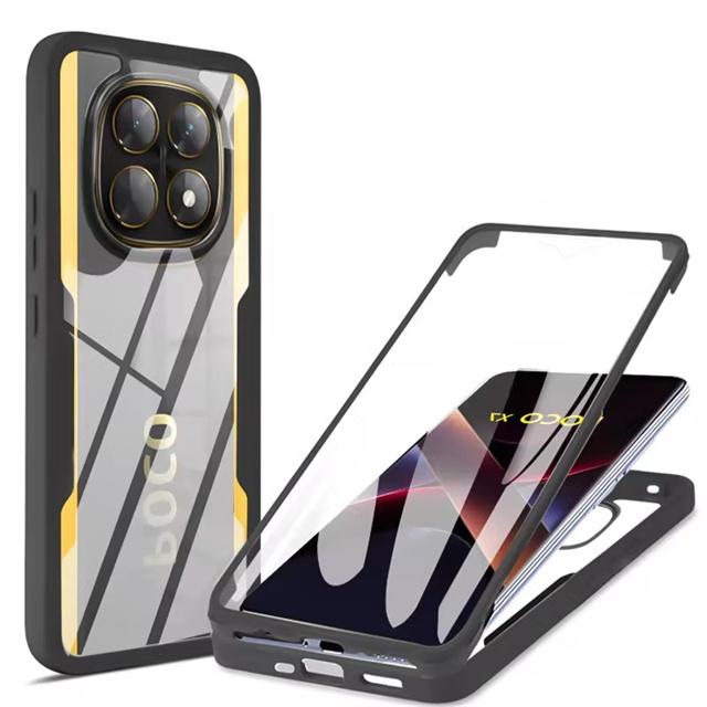 360 Full Cover Bumper Case For Poco X7 X6 Pro X5 X4 GT X3 NFC Funda For Poco F7 F6 F5 F3 M5 M6 Pro Screen Protection Phone Cover