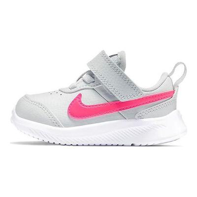 Sapatos Casuais Esportivos de Cano Baixo em Couro Varsity Tênis de Bebê Cinza Rosa CN9397-002