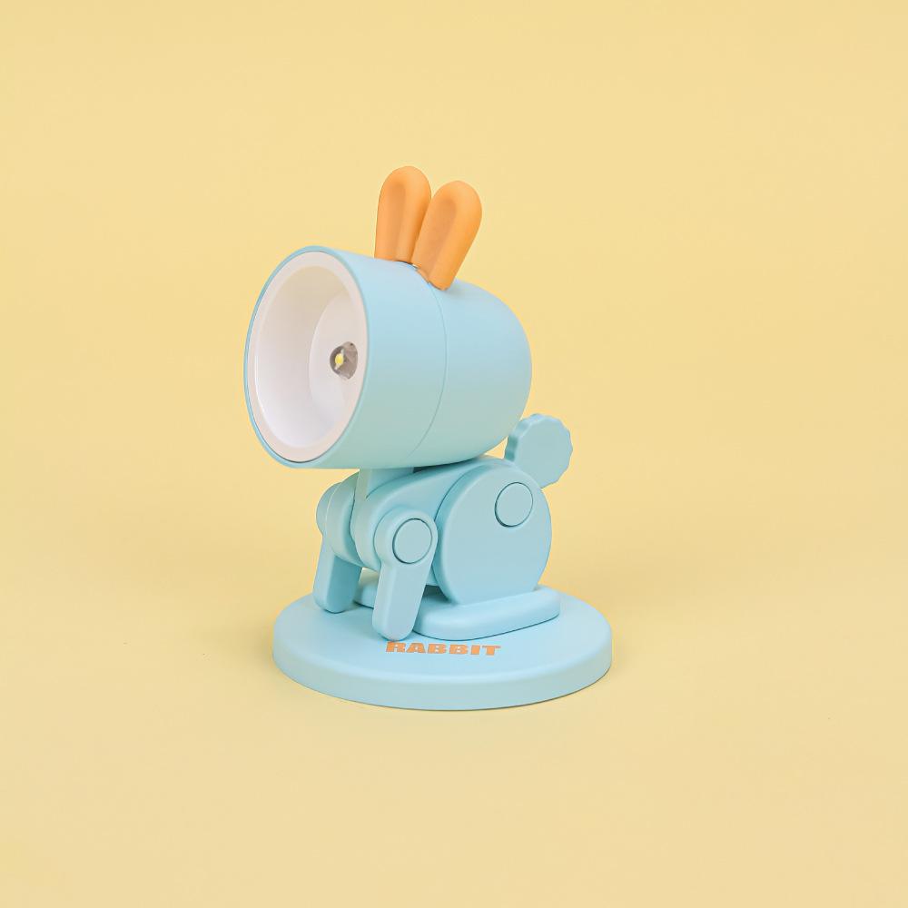 LED Night Light Cute Pet Light Cartoon Dog Deer Dinosaur Folding Mini Table Lamp Kids Room Bedside Bedroom Living Room Decor