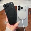 Desert Gold Metallic Paint Magnetic Charging Phone Case for iPhone 17 16 15 14 13 12 11 Pro Max Air Fine Hole Magsafe Soft Case