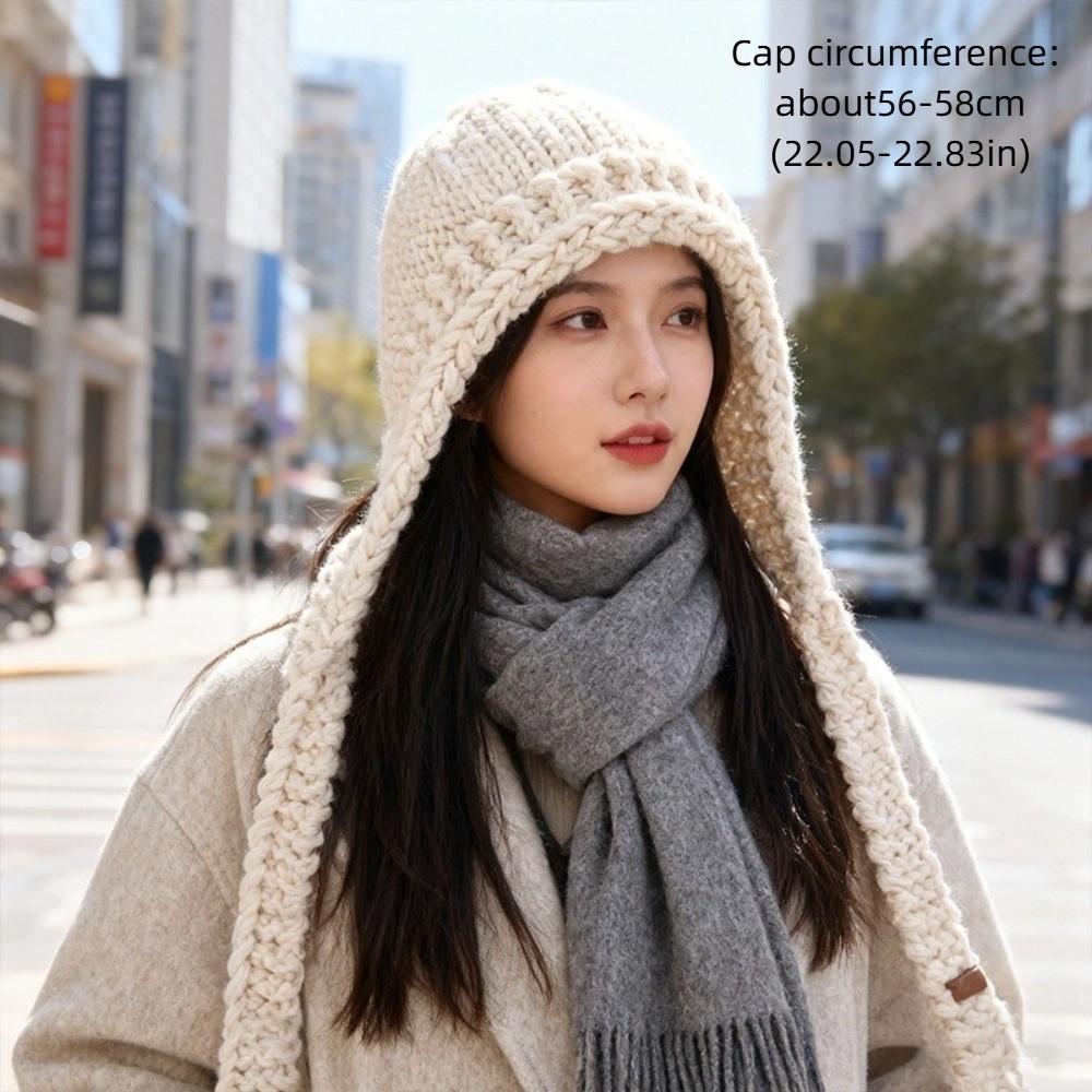 Ear Warmth Knitted Balaclava Hat Breathable Beanie Hat Knitted Hat for Autumn Winter Season