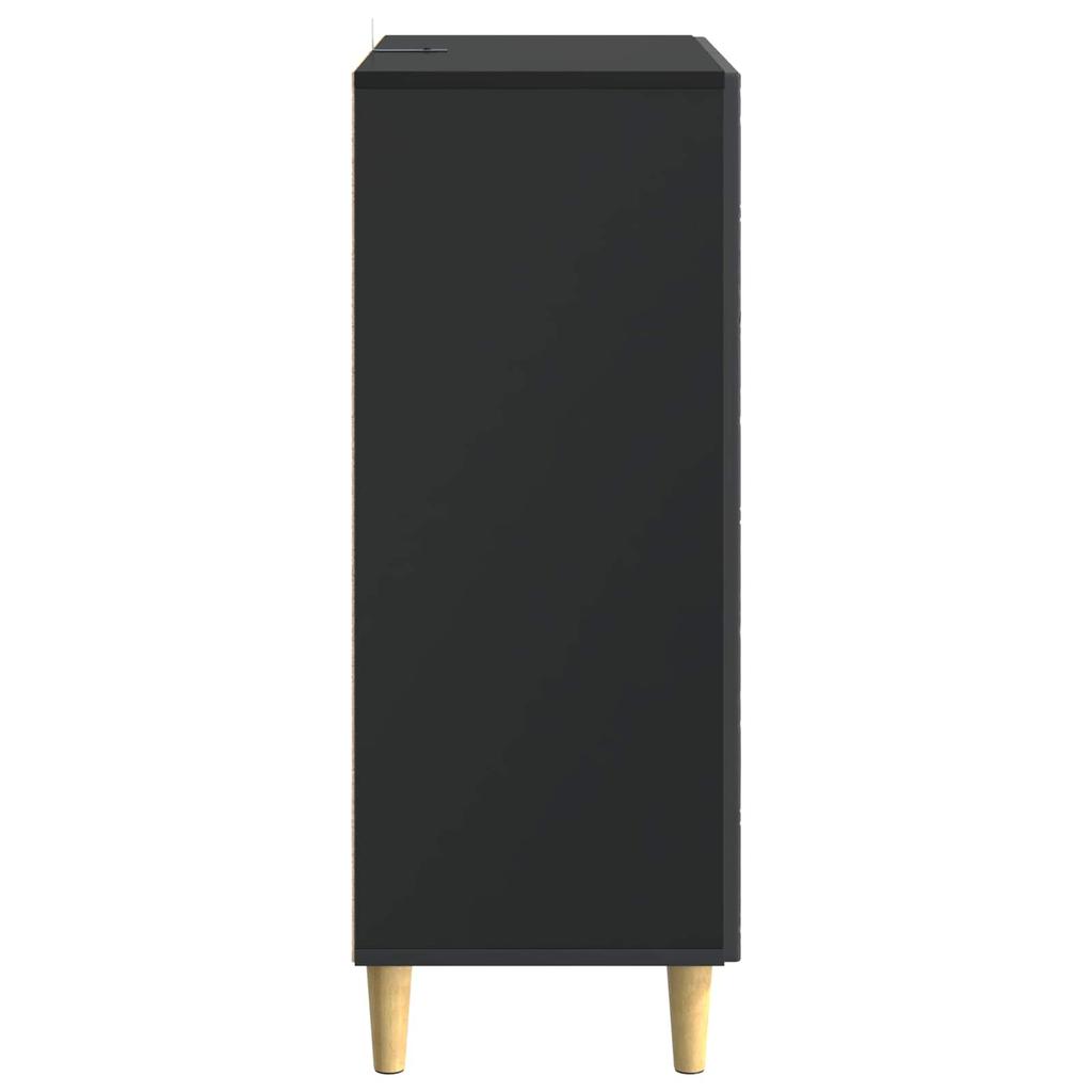 Sideboard Black 66 x 34.5 x 90 cm Particleboard