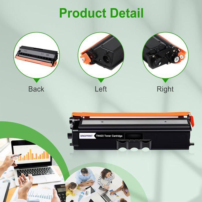 4er-Pack kompatible Toner TN423 für Brother HL-L8260CDW, MFC-L8690CDW, DCP-L8410CDW
