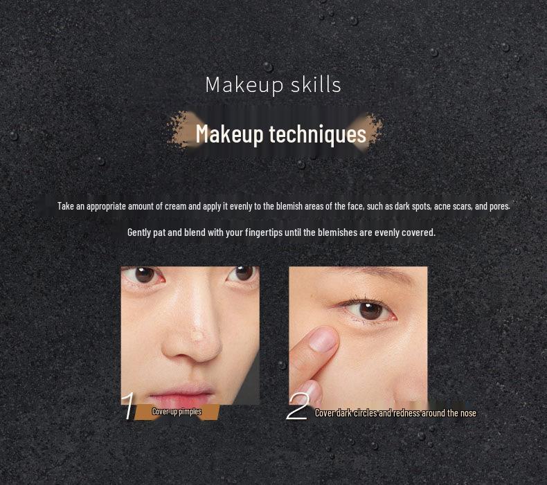 Meishen Foundation Cream: Long-Lasting Concealer for Blemishes, Ideal for Studio & Stage Makeup, Authentic Product