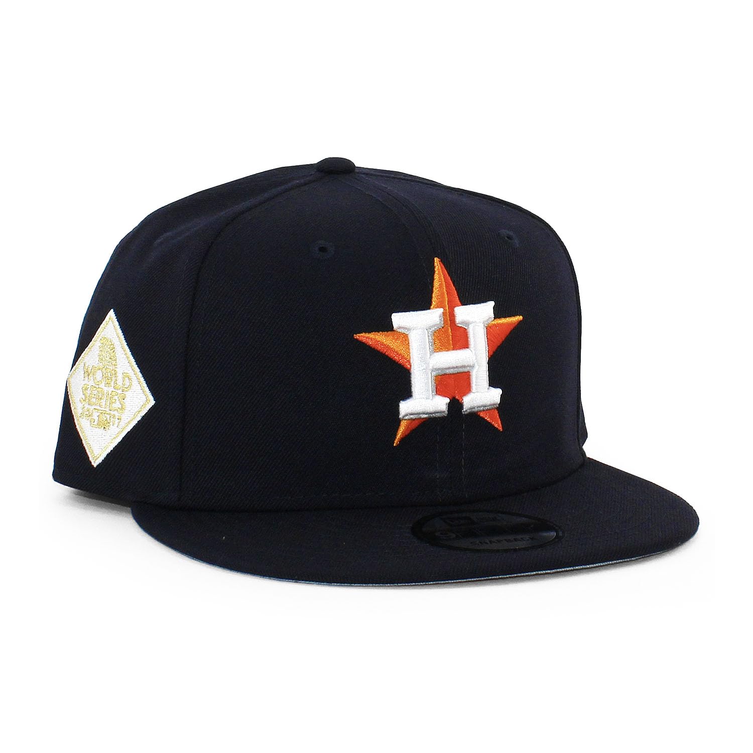 

[New Era] Cap 9FIFTY Snapback Houston Astros MLB 2017 WORLD SERIES SNAPBACK CAP HOUSTON ASTROS World Series Major League Navy 950 Hat [Used]