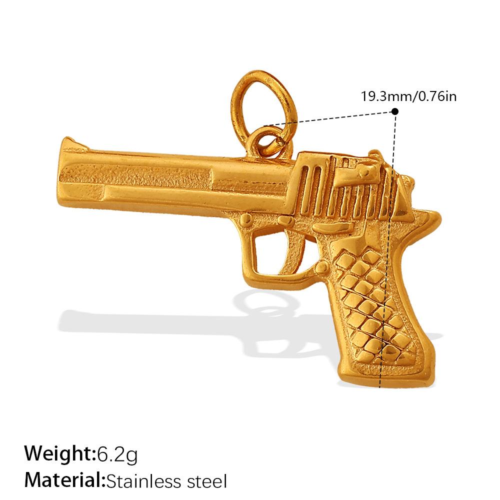 Hip Hop Toy Pistol Accessories Handsome Trend Punk Pendant