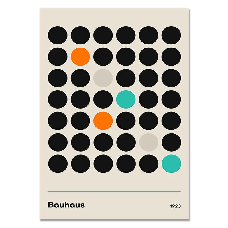 Abstract Geometric Wall Art Pictures Modern Dots Canvas Paintings Simple Posters and Prints for Interior Living Room Home Decor