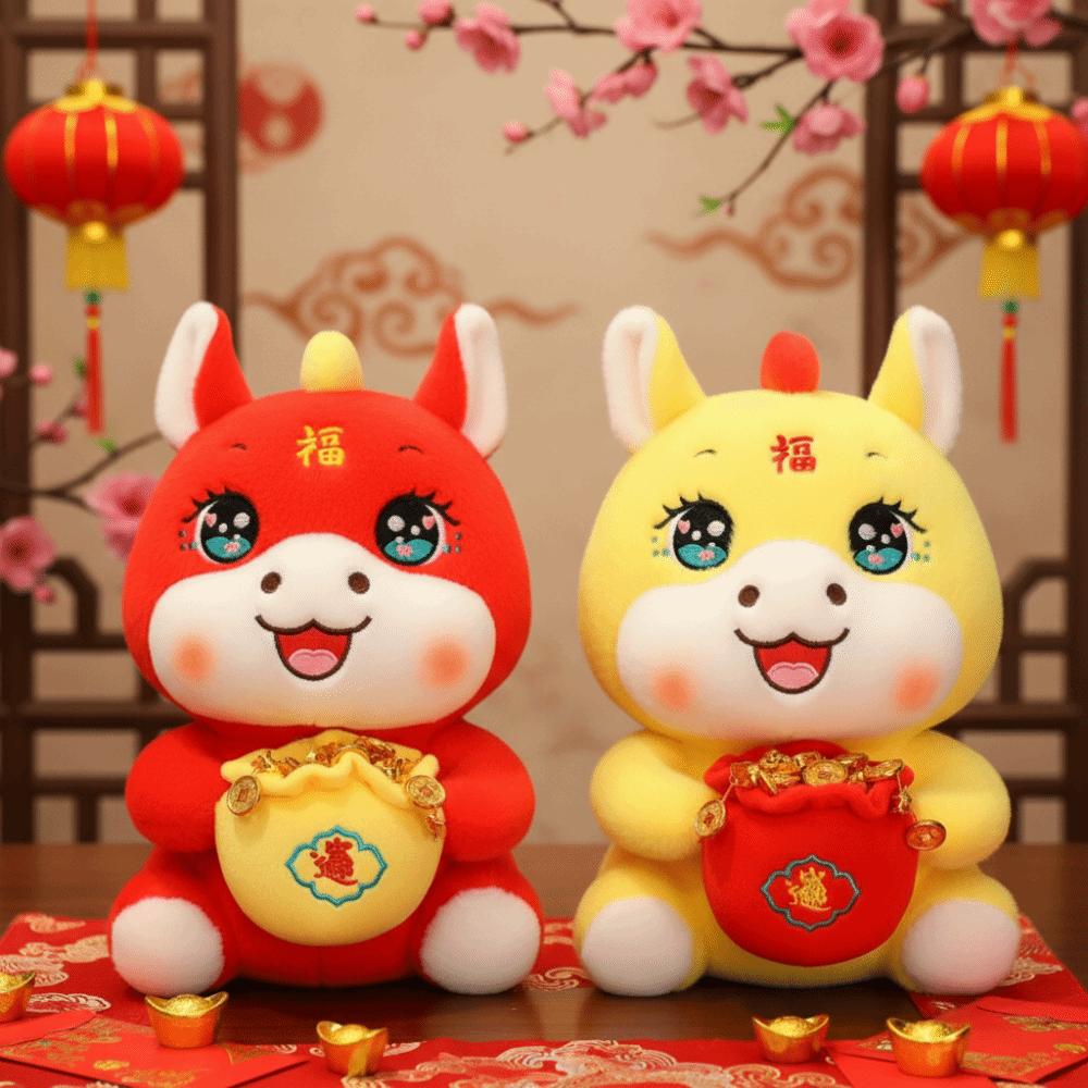 Mascot Dolls Stuffed Horse Toy Cute Zodiac Pony Figurine 2026 Horse Plush Doll Chinese New Year