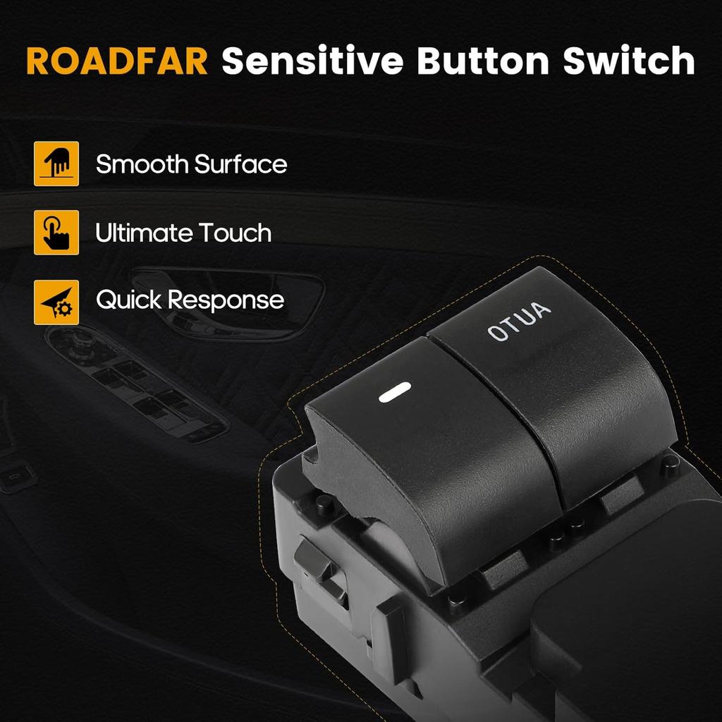 Window Switch Master Power Window Switch Replacement Parts fits for 2009-2014 for Ford E150 E250 E350