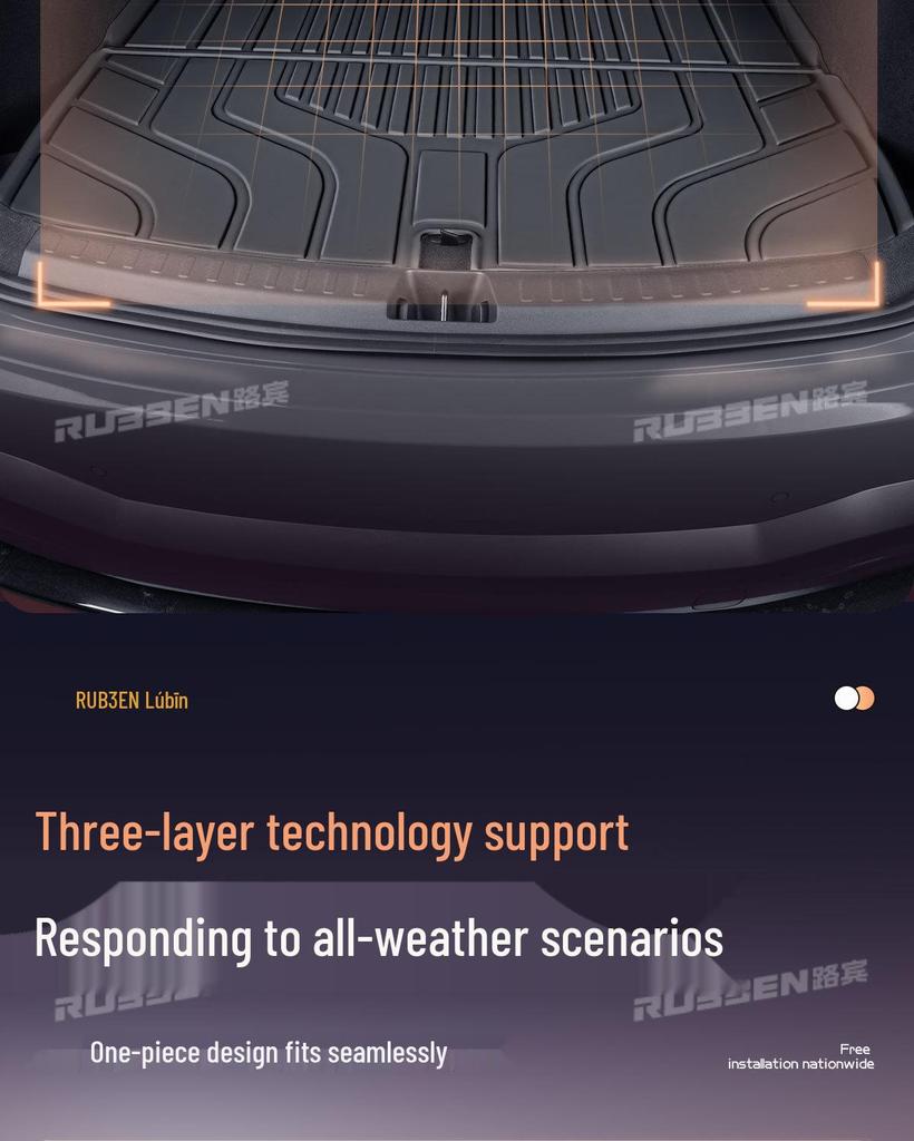 Fits 25 Changan Qiyuan Q07 Models: TPE Trunk Mat for Car Interior Modification Accessories