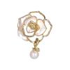 Diamond Inlaid Double Cat Vintage Brooch Cartoon Pin Cross-border Cat's Eye Stone  Alloy Brooch Female
