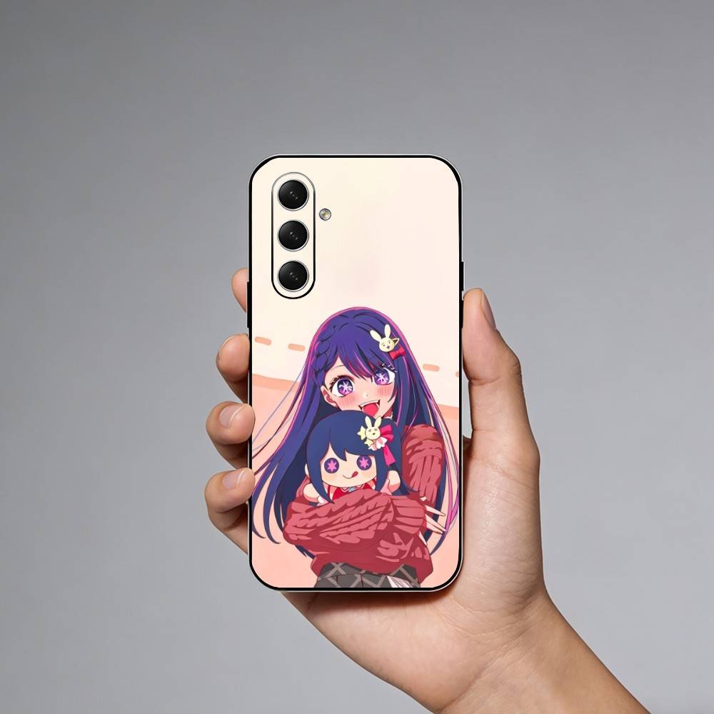 Anime O-Oshi No Ko Phone Case For Samsung Galaxy A73,21,22,32,71,53,52,51,80,5G Soft Black Cover Samsung a32 5g