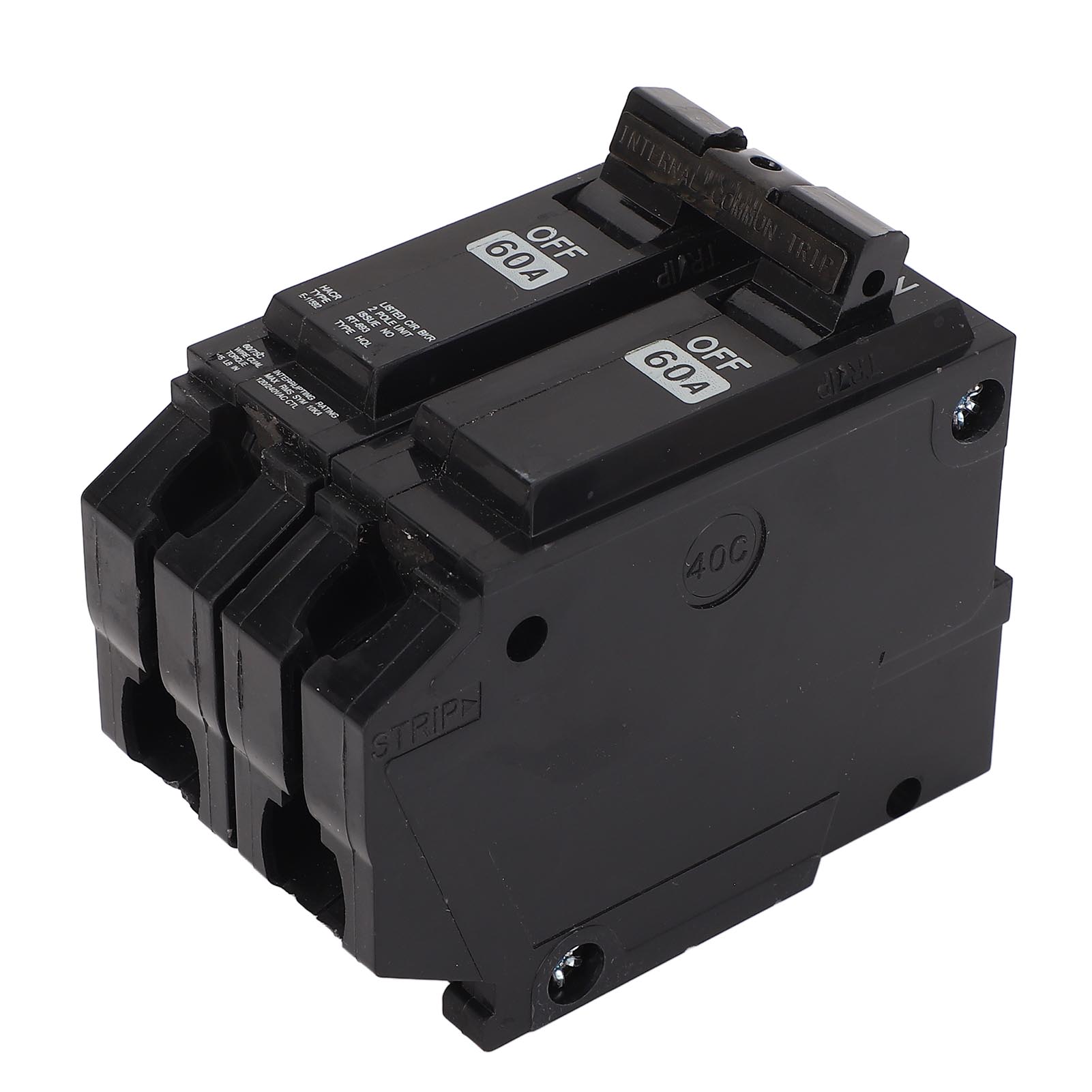 

Plug in Circuit Breaker 60A 2P Electric Miniature Circuit Breaker for Home Apartment