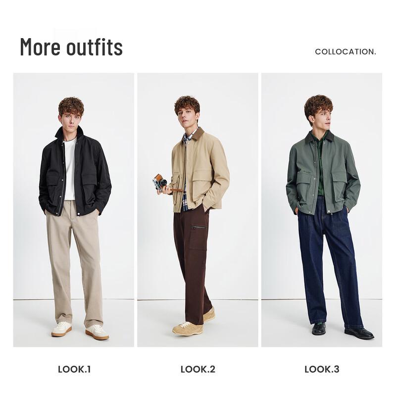 Navigare Men's Fashion Casual Long Sleeve Jacket