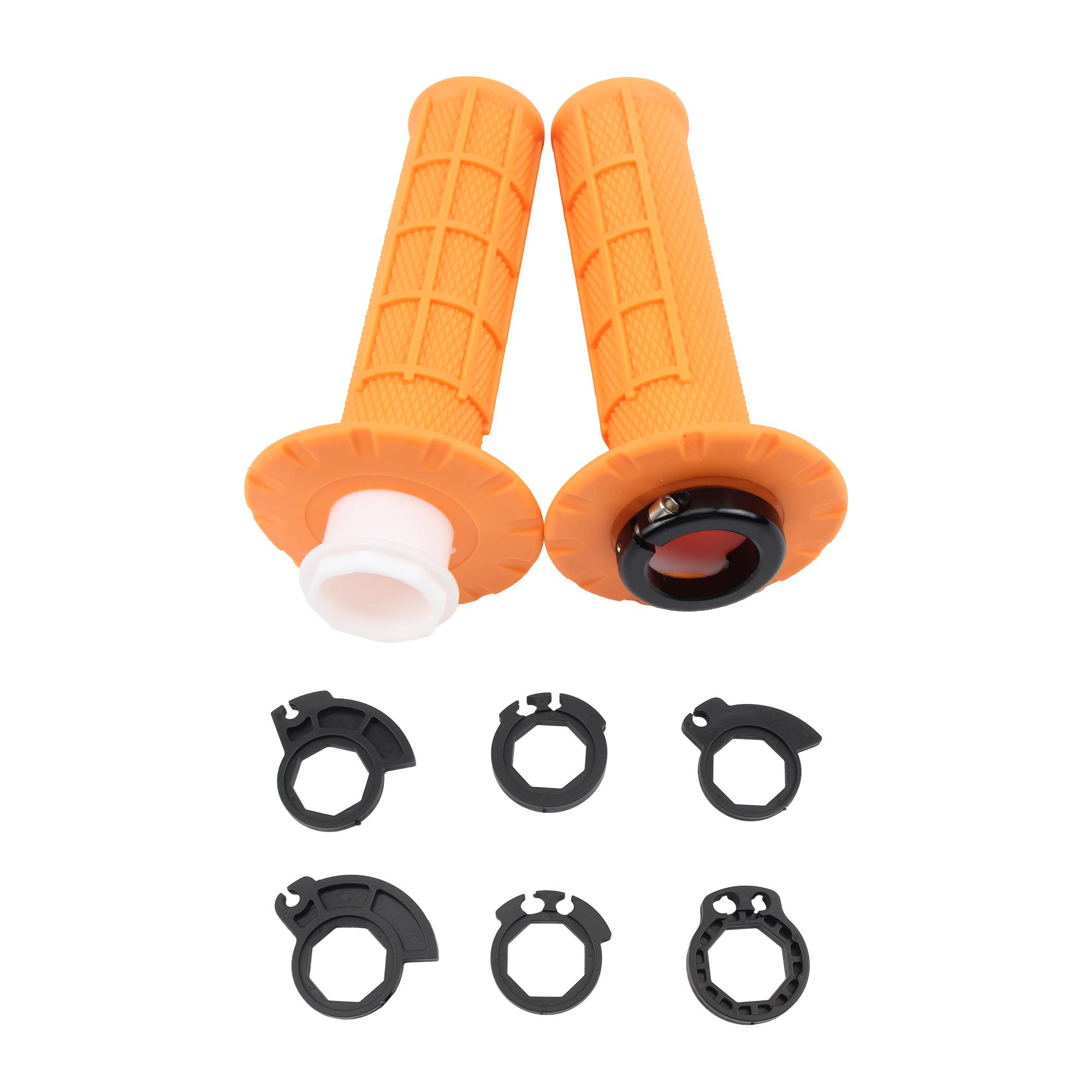 

ISGTDRM Motorcycle Universal Grips 7/8 22mm Hand Grip Snap-on Cam Lock-on Grips Grips For KTM CRF SXF EXC Motocross Dirt Bike помаранчевий