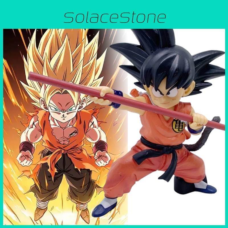 Dragon Ball Z Super Saiyan Goku Action Figure Pvc Collectible Toy With Staff