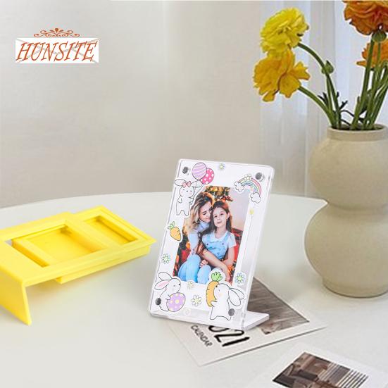 3-Inch Photo Frame, Cartoon Animal Pattern, Acrylic Display