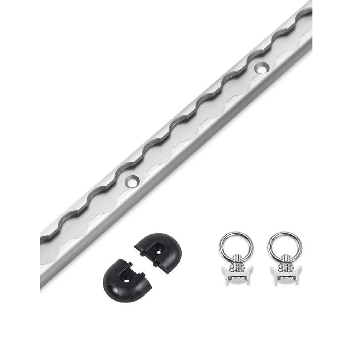 For Enclosed Trailer Cargo Fixing Trarvel Transfer 19.7 Inch Aluminum L Track Tie-Down System Aluminum Delivery Tie-Down Rail