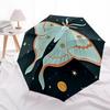 1pc Moonlight Butterfly Automatic Open/Close Umbrella with Windproof, Functional Design, 8-Rib Sturdy Canopy