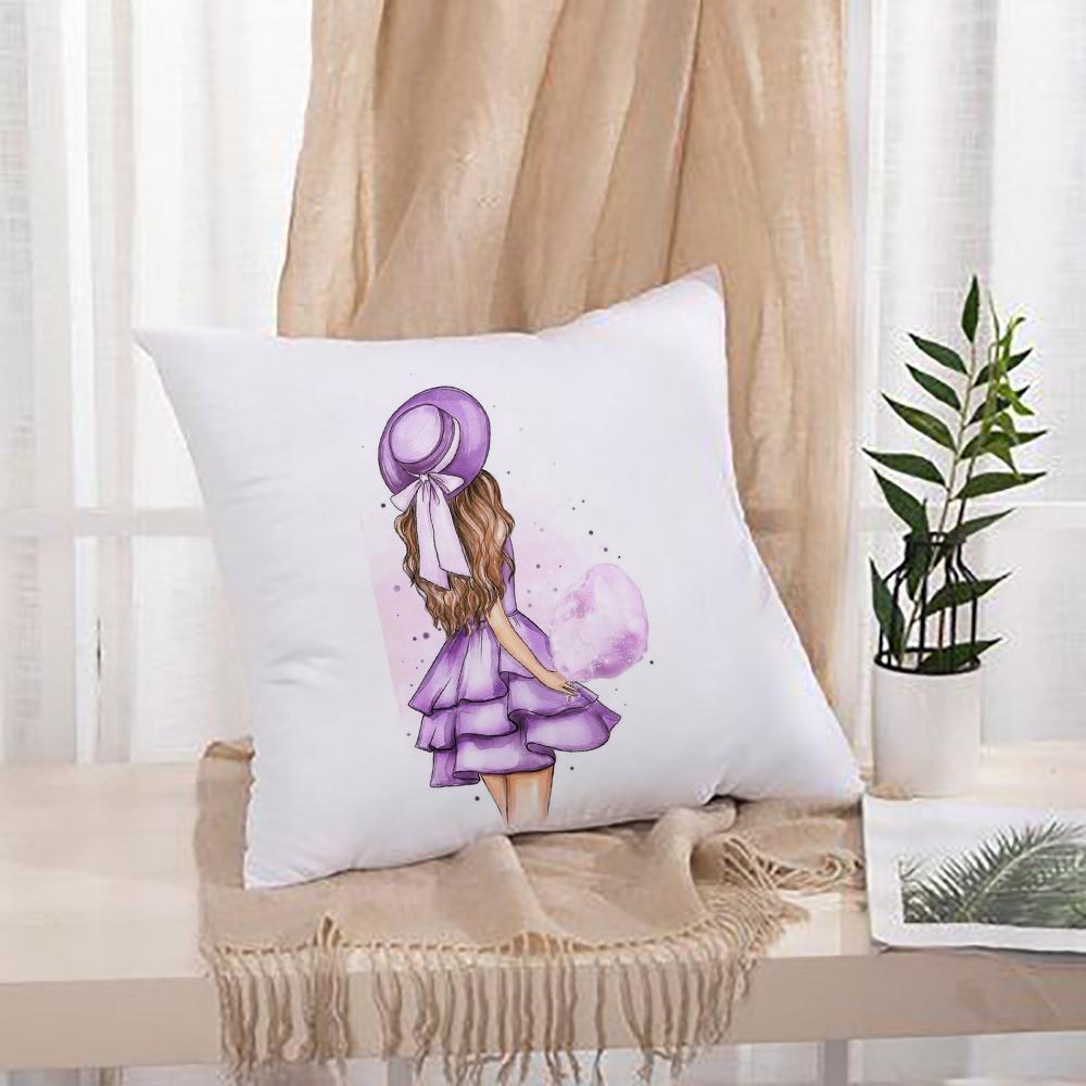 

Наволочка с принтом «Розовая девушка», наволочка для подушки «Невеста, свадьба», декор для вечеринки, наволочка для дивана, гостиной, декоративные наволочки, подарки для подружек невесты 450mm*450mm