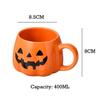 400ML Pumpkin Shape Mugs Halloween Theme Water Cup Milk Coffee Mug for Home Office Creative Festival Gift Decorative Accessories