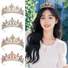 Elegant Baroque Queen Tiaras Sparkling Rhinestone Tiara Luxury Crystal Tiara  Bridal Celebration