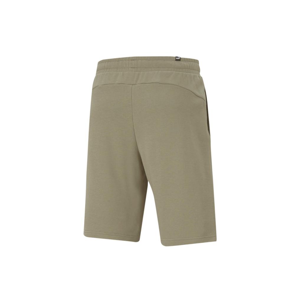 Puma Contrast Logo Print Running Shorts Men Bottoms Olive 588675-73