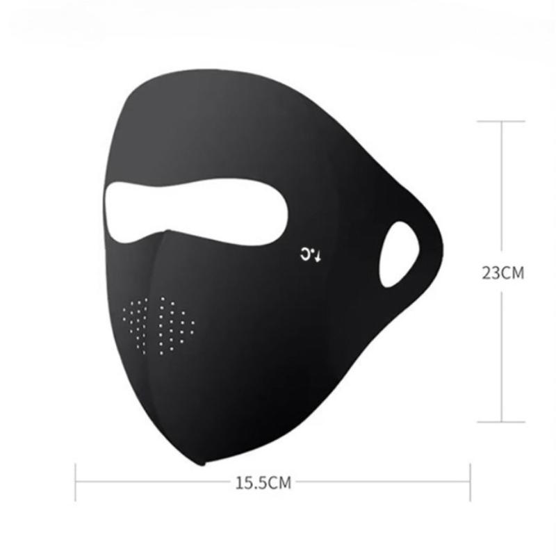 Full-Face UV Face Mask Reusable UPF 50+ Protection Sunscreen Veil Washable Breathable Ice Silk Sunscreen Mask for Cycling