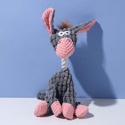 Cani Giocattolo di Peluche Indistruttibile Peluche Giocattolo Squeaky da Masticare Giocattolo per la Dentizione dei Cuccioli per Cani Piccoli Medi Grandi Masticatori Aggressivi