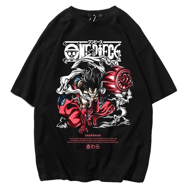 ONE PIECE Maglietta Yamato Figlia di Kaido Pirati Bestia Cotone Manica Corta T-shirt Unisex Stampa di Qualità Comoda per Uomini e Donne