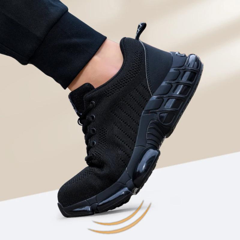 Steel Toe Protective Men's Safety Shoes Breathable Puncture Resistant Reinforced Sole Men's Work Shoes Men's Fashion Sneaker