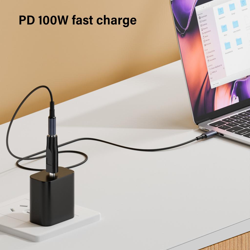 USB C PD 100W Ladeadapter Hochgeschwindigkeits-Power-Delivery-Konverter für Laptops Notebooks Telefone Geschäftsreisen Studenten