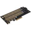 PCIE to M.2 SATA+NVME Dual Disk Expansion Card for 2230 2242 2260 2280 22110 Size M.2 SSD