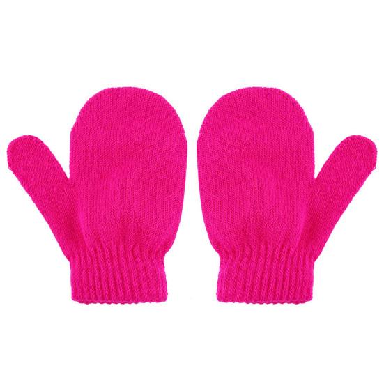 1 Pair Children Winter Gloves Soft Comfortable To Wear Good-looking Wide Application Lightweight Windproof Acrylic Full Finger Knit Gloves for Outdoor
