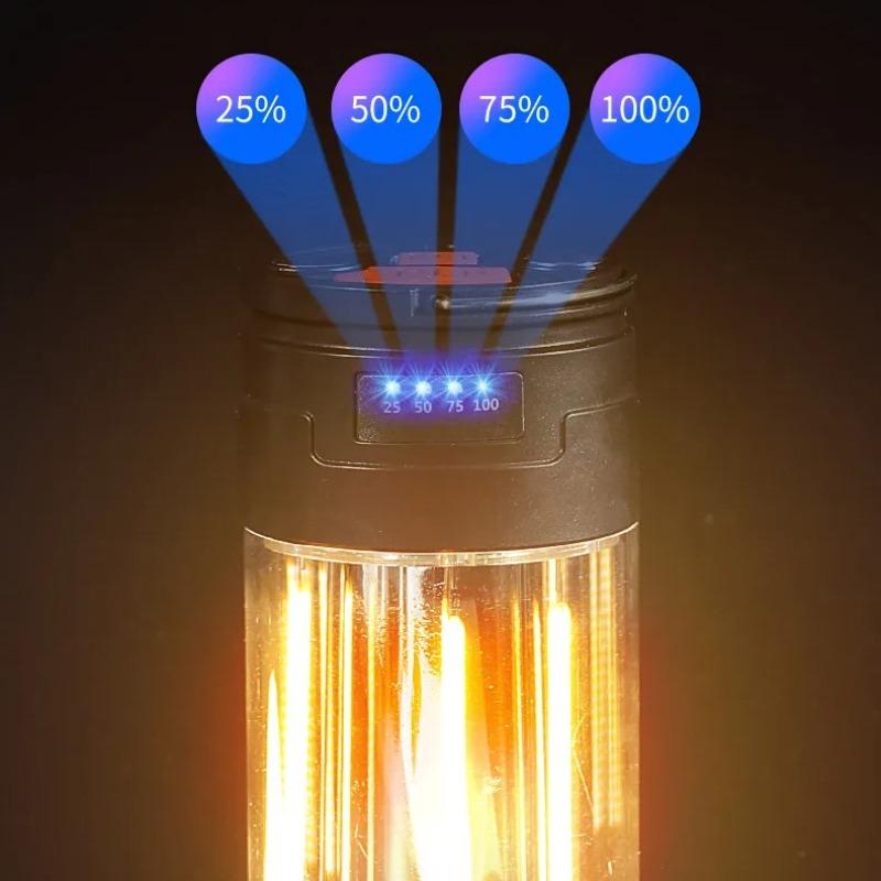 Multi Functional Camping Light, Outdoor LED Portable Handheld Light, Red Magnetic Work Light, Strong Flashlight