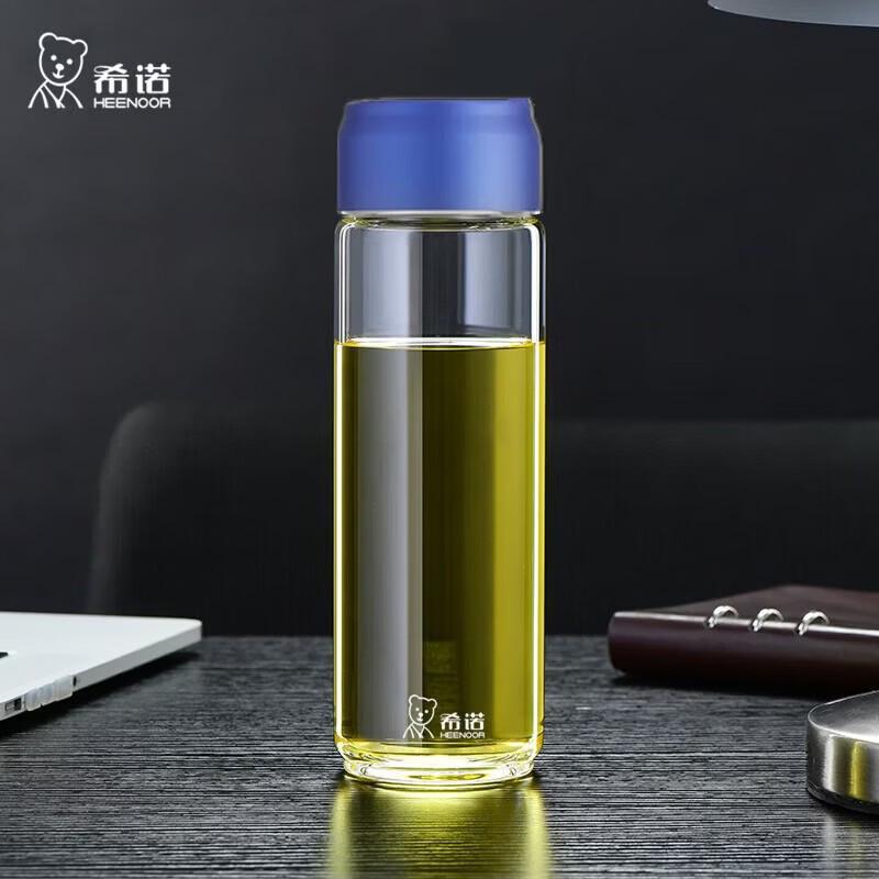 Heenoor Single-Layer Borosilicate Glass Cup with Lid