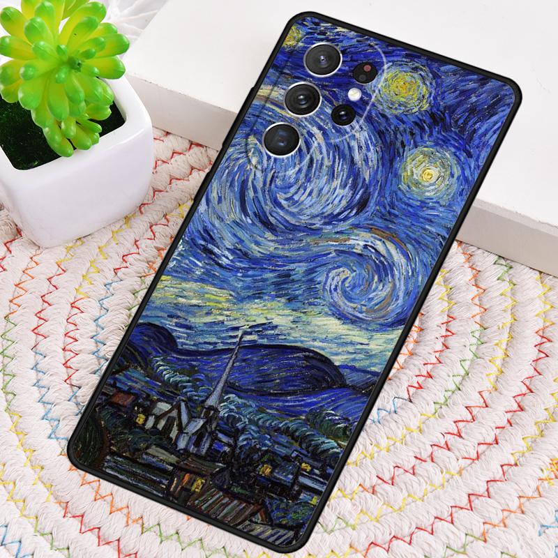 Van Gogh Oil Painting TPU Phone Case For Samsung Galaxy note 10 pro S26 S25 S24 S23 S22 Ultra Plus S21 FE S20 Shockproof Cover