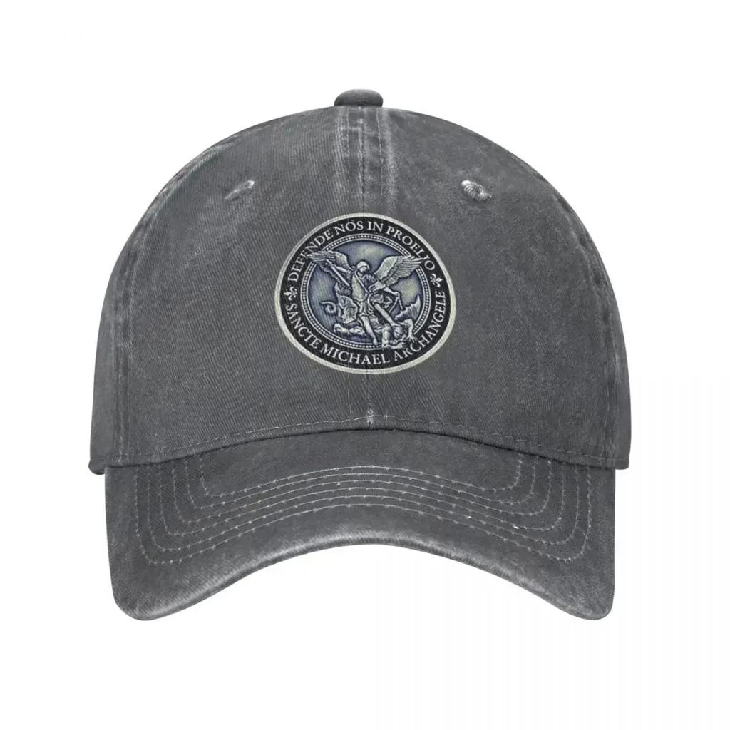 Saint Michael Archangel Orthodox Unisex Baseball Cap Distressed Denim Hats Cap Classic Outdoor Activities Adjustable Headwear