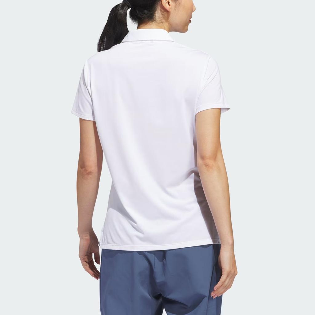 Adidas Ultimate365 Solid Short Sleeve Polo Shirt Women Tops White IP4216