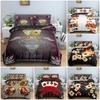 3D Playing Cards Pattern Comfortable Duvet Quilt Cover Pillowcase Bedding Set Children Bedroom Decoration Home Textile