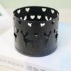 Handicraft Christmas Candle Holder Exquisite Hollow Candle Stand Perforated Iron Candlestick  Xmas