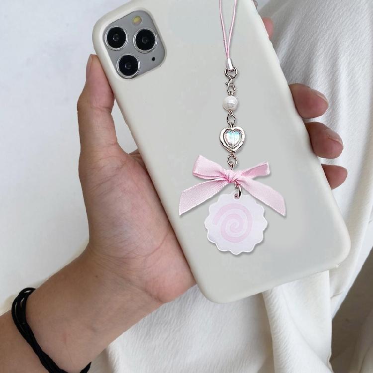 Chic Fish Cake Phone Chain Pendant Cellphone Charm Keyring Cute Acrylic Keychain
