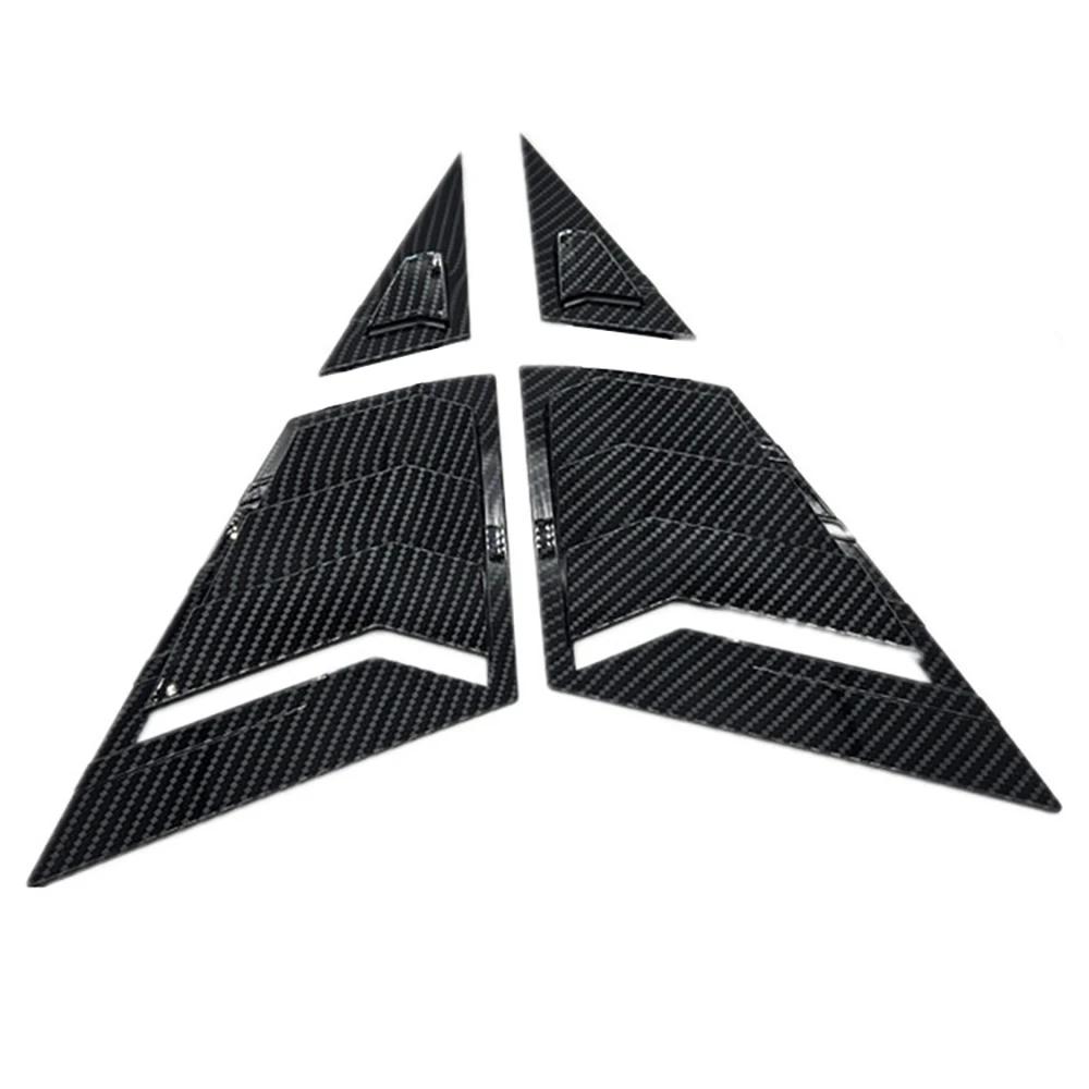 Pentru Honda Civic Sedan 9th 2012-2015 mașină triunghi față fereastră jaluzele laterale jaluzele umbrele acoperire ornamente autocolant aerisire carbon