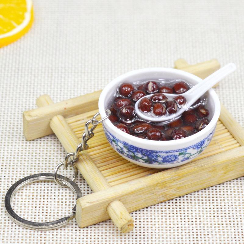 Kids' Mini Kitchenware: Noodle Bowl Keychain Fun Toy & Student Souvenir